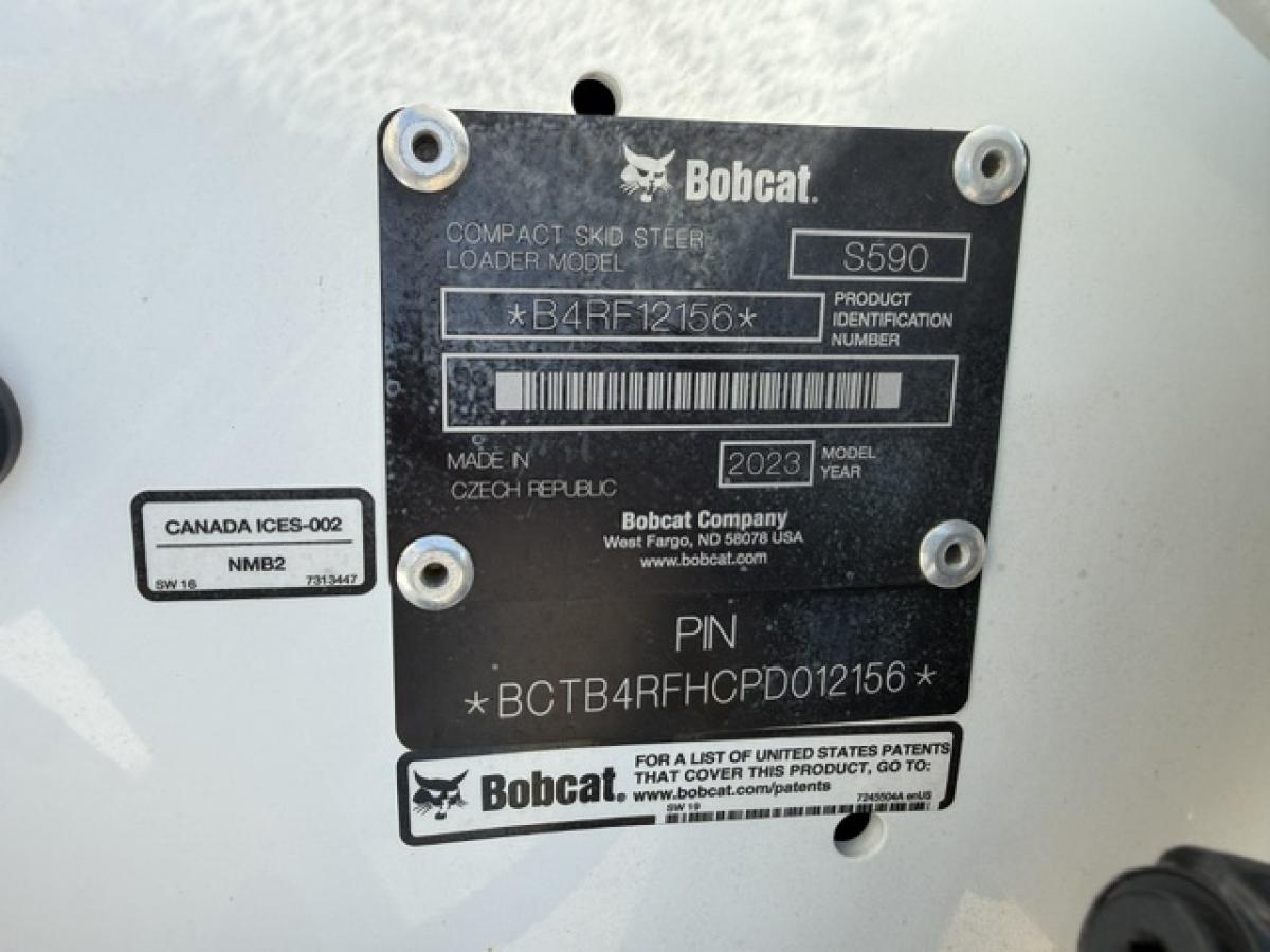 2023 Bobcat S590 Skid Steer Loader